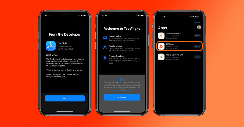 News images Instructions on how to register to use the HKC app BETA version on IOS using the TestFlight application